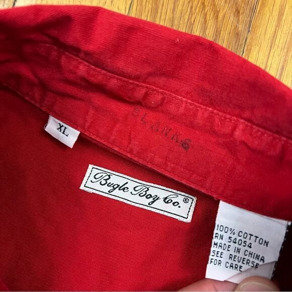 Vintage Bugle Boy Embroidered Button Down Men's XL - Picture 2 of 6